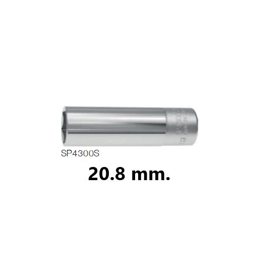 SKI - สกี จำหน่ายสินค้าหลากหลาย และคุณภาพดี | KOKEN SP4300S-20.8 ลูกบ๊อก 1/2นิ้ว-6P-20.8mm. ถอดหัวเทียนแบบยางดูด